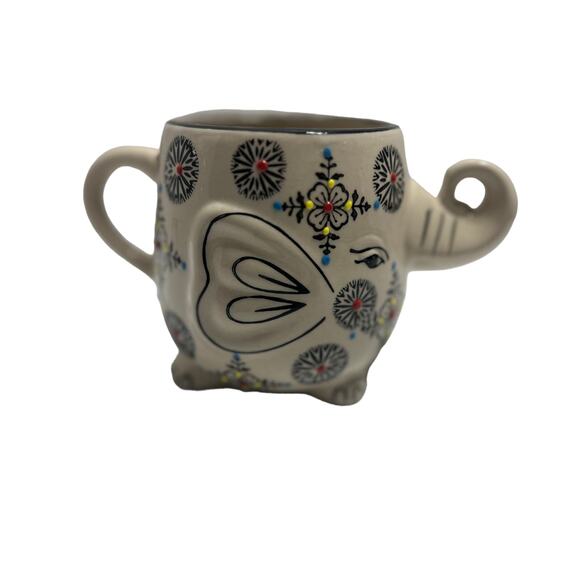 Royal Boho Indian Elephant Mug - Picture 1 of 6